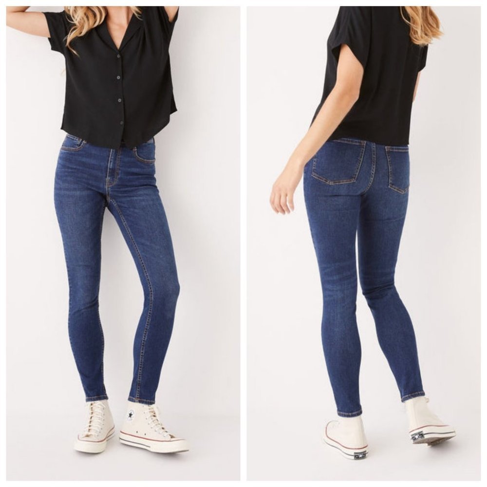 Frank and Oak Jeans The Debbie High Rise Modern Skinny Blue 27